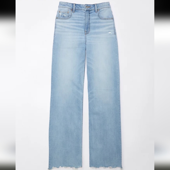 American Eagle Outfitters Light Blue Flare Jeans - Picture 2 of 16